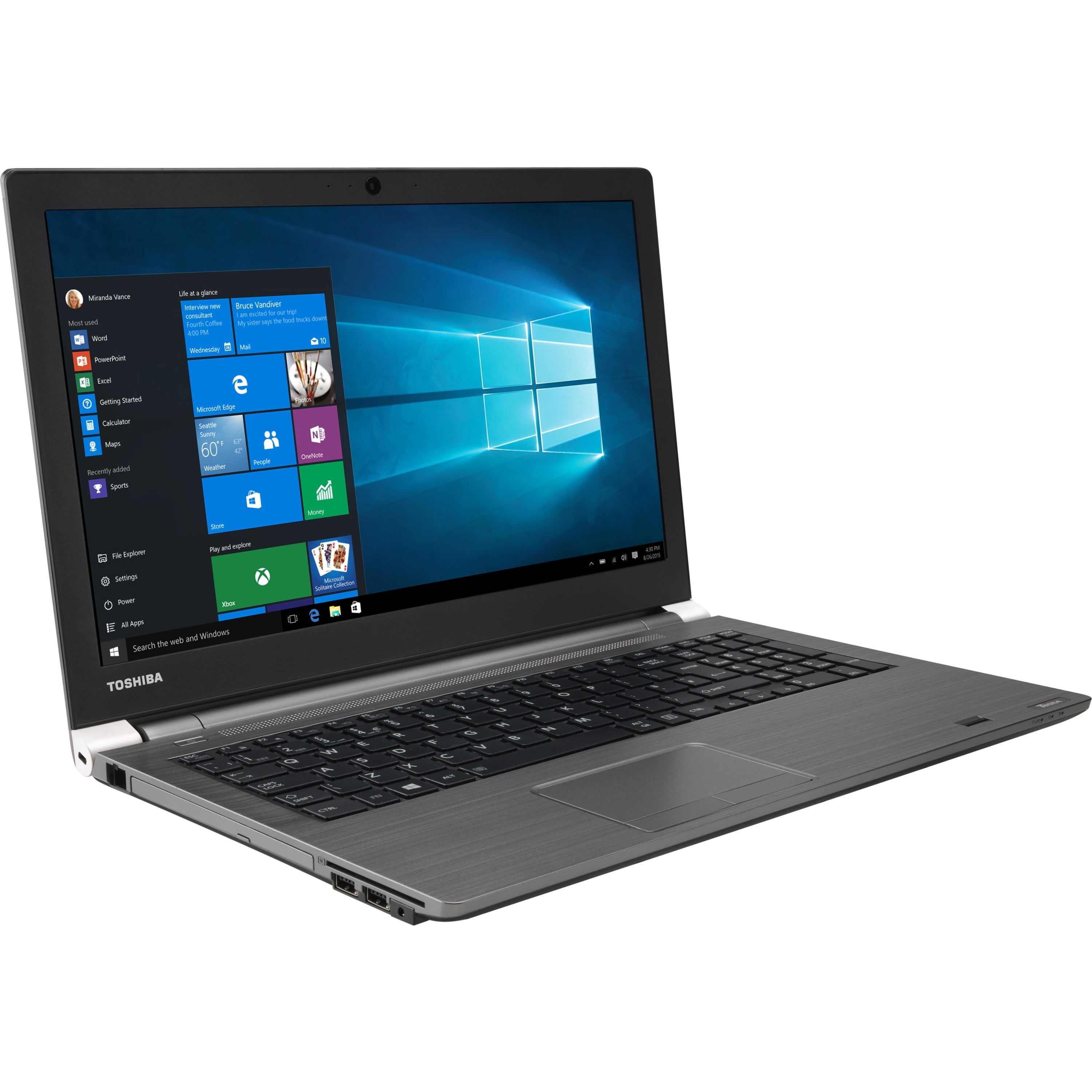 Toshiba Tecra A50-C - Reliable Business Laptop, Intel Core i5-5200U, 8GB RAM, 256GB SSD, Windows 11 – Refurbished Good Condition
