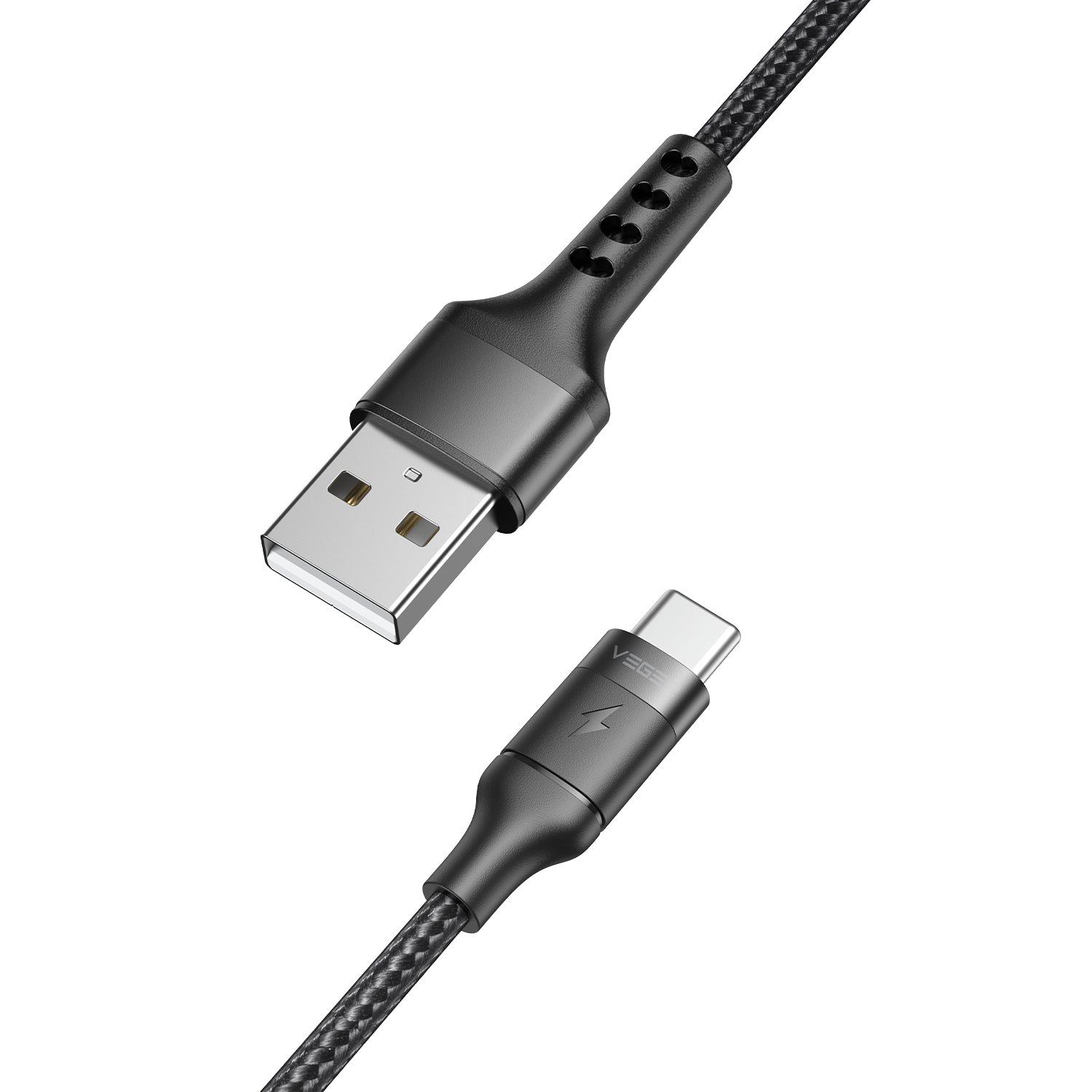 thumbnail image 2 of USB-A To USB-C Fast Charging Data Cable - 5A, 3FT/6FT - For Samsung/Huawei 2 of 4