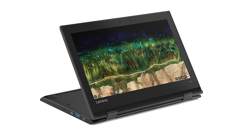 Lenovo 500e G2 Chromebook – 11.6” HD Touchscreen Laptop, Intel Celeron N4100, 4GB RAM, 32GB eMMC, Chrome OS – Refurbished Excellent Condition Laptop Lenovo