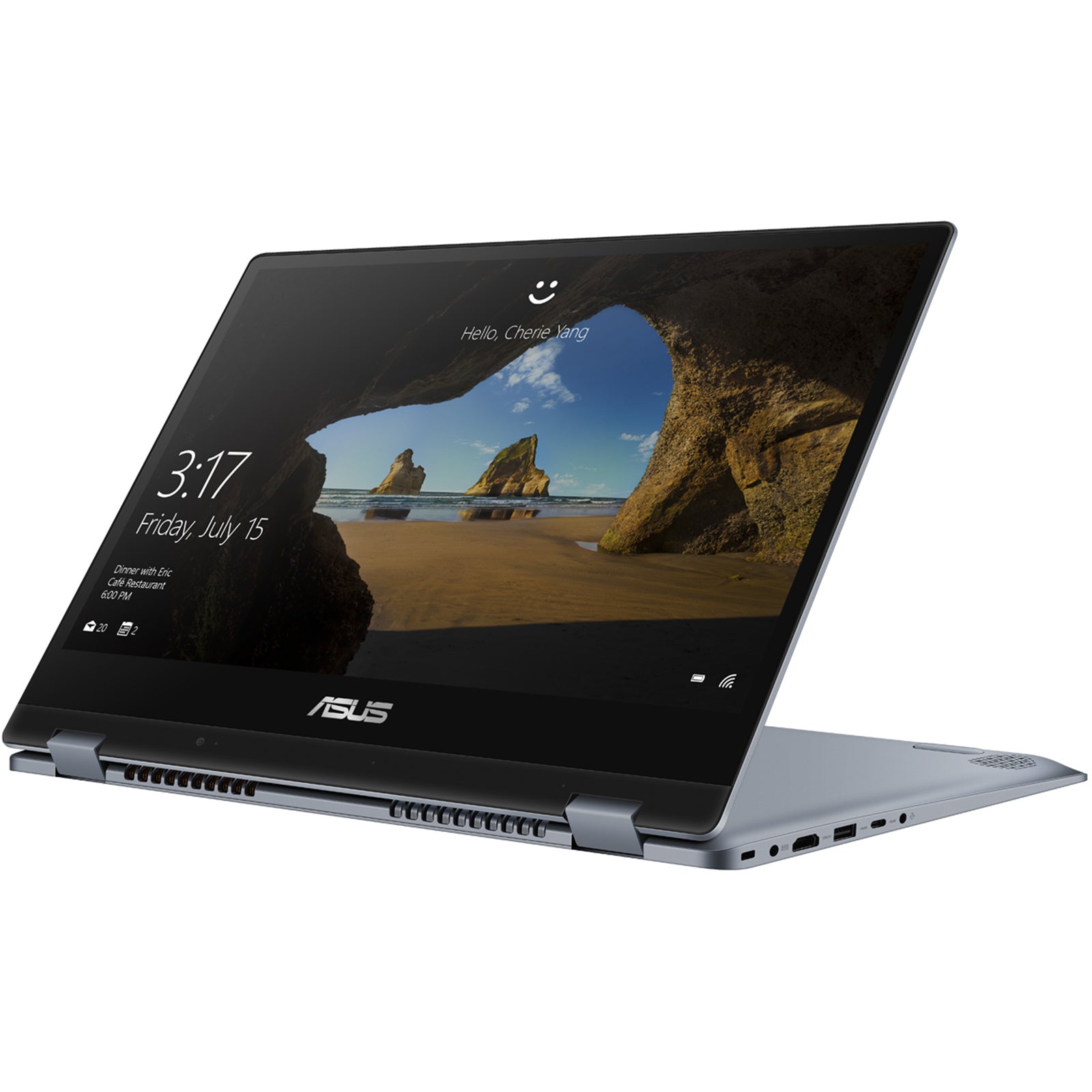 ASUS VivoBook TP412FA Touchscreen – Business and Everyday 14 Inch Convertible Laptop, Intel Core i7‑10510U, 16GB RAM, 256GB SSD, Windows 11 – Refurbished Excellent Condition Laptop Asus