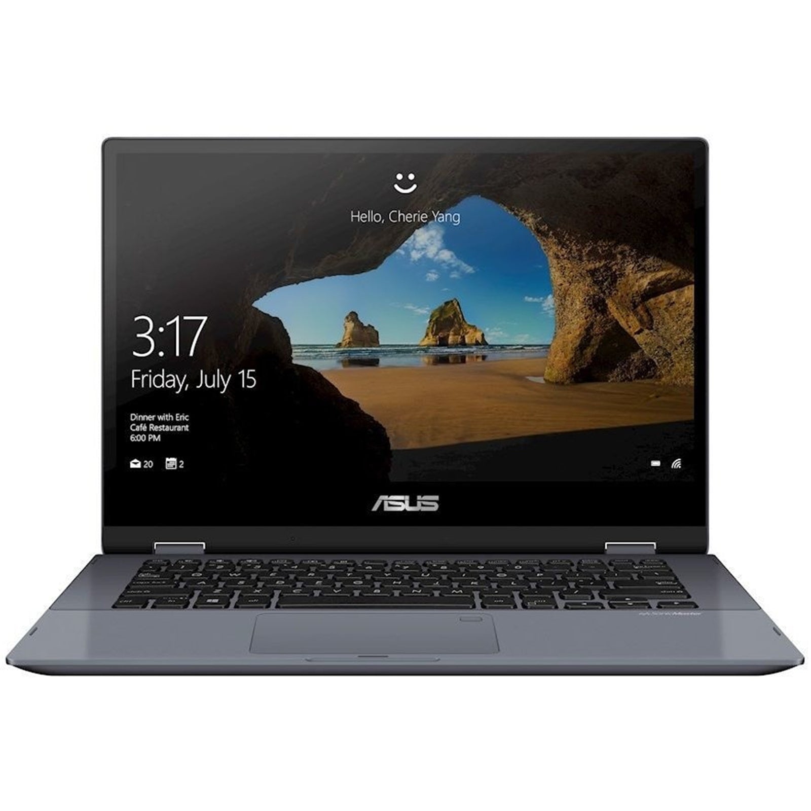 ASUS VivoBook TP412FA Touchscreen – Business and Everyday 14 Inch Convertible Laptop, Intel Core i7‑10510U, 16GB RAM, 256GB SSD, Windows 11 – Refurbished Excellent Condition Laptop Asus