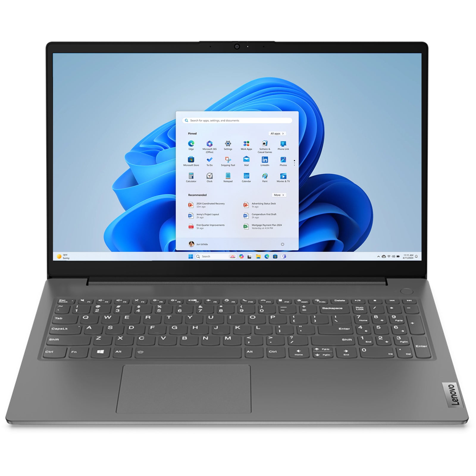 Lenovo V15 G2 – Business and Everyday 15.6 Inch Laptop, Intel Core i7‑1165G7, 16GB RAM, 512GB NVMe SSD, Windows 11 – Refurbished Excellent Condition