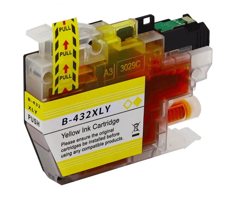 LC432XLY Compatible High-Yield Yellow Ink Cartridge – Brother Printers Ink Brother