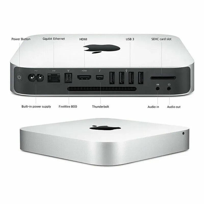 Apple Mac mini mid-2012 – Desktop Computer | Intel Core i7 2.3GHz | 16GB RAM | 500GB SSD | macOS Catalina | Wi‑Fi & Bluetooth – Refurbished Excellent Condition Desktop Apple