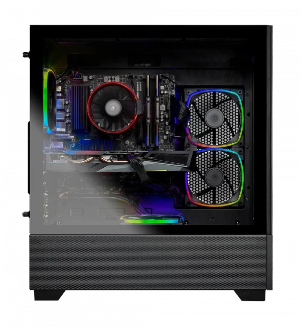 Hel’s Shadow Gaming PC – NVIDIA RTX 4060 Ti, AMD Ryzen 5 7600, 32GB DDR5, 2TB NVMe SSD, Windows 11 – Custom Built Brand New Gaming PC Regen Computers