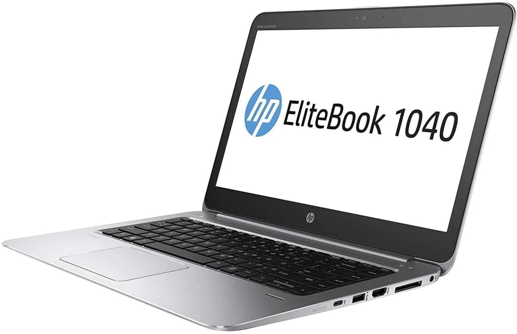 HP EliteBook Folio 1040 G1 – Thin and Professional Laptop, Intel i5-4300U, 8GB RAM, 128GB SSD, Windows 10 – Refurbished Excellent Condition Laptop HP