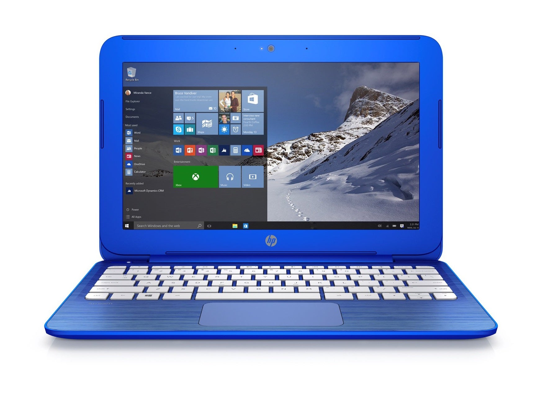 HP Stream Chromebook (11-r007TU) Dark Blue, Celeron N2840, 2GB, 32GB, ChromeOS Flex - Refurbished Good Condition