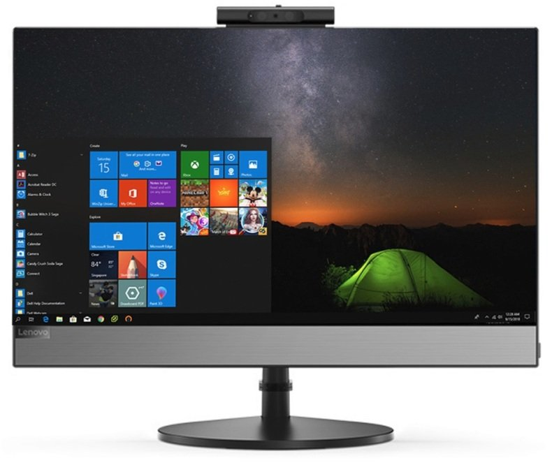 Lenovo V530‑24ICB All‑in‑One – Business and Everyday 23.8 Inch Desktop PC, Intel Core i5‑8500T, 8GB RAM, 256GB SSD, Windows 11 – Refurbished Excellent Condition
