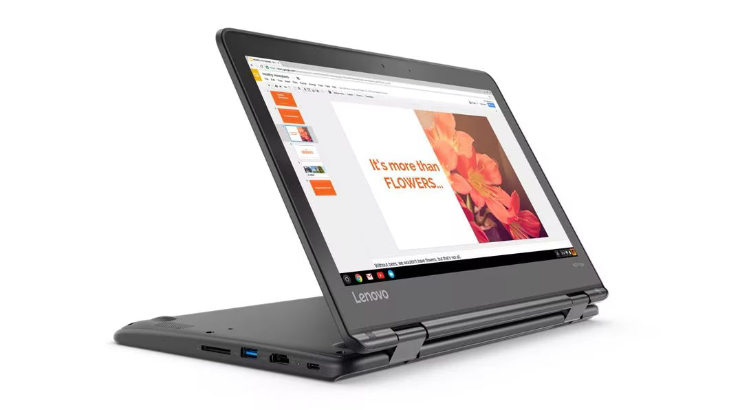 Lenovo N23 Yoga (81H0) – Student and Everyday 11.6 Inch Convertible Chromebook, MediaTek MTK8173C, 4GB RAM, 32GB eMMC, ChromeOS – Refurbished Good Condition