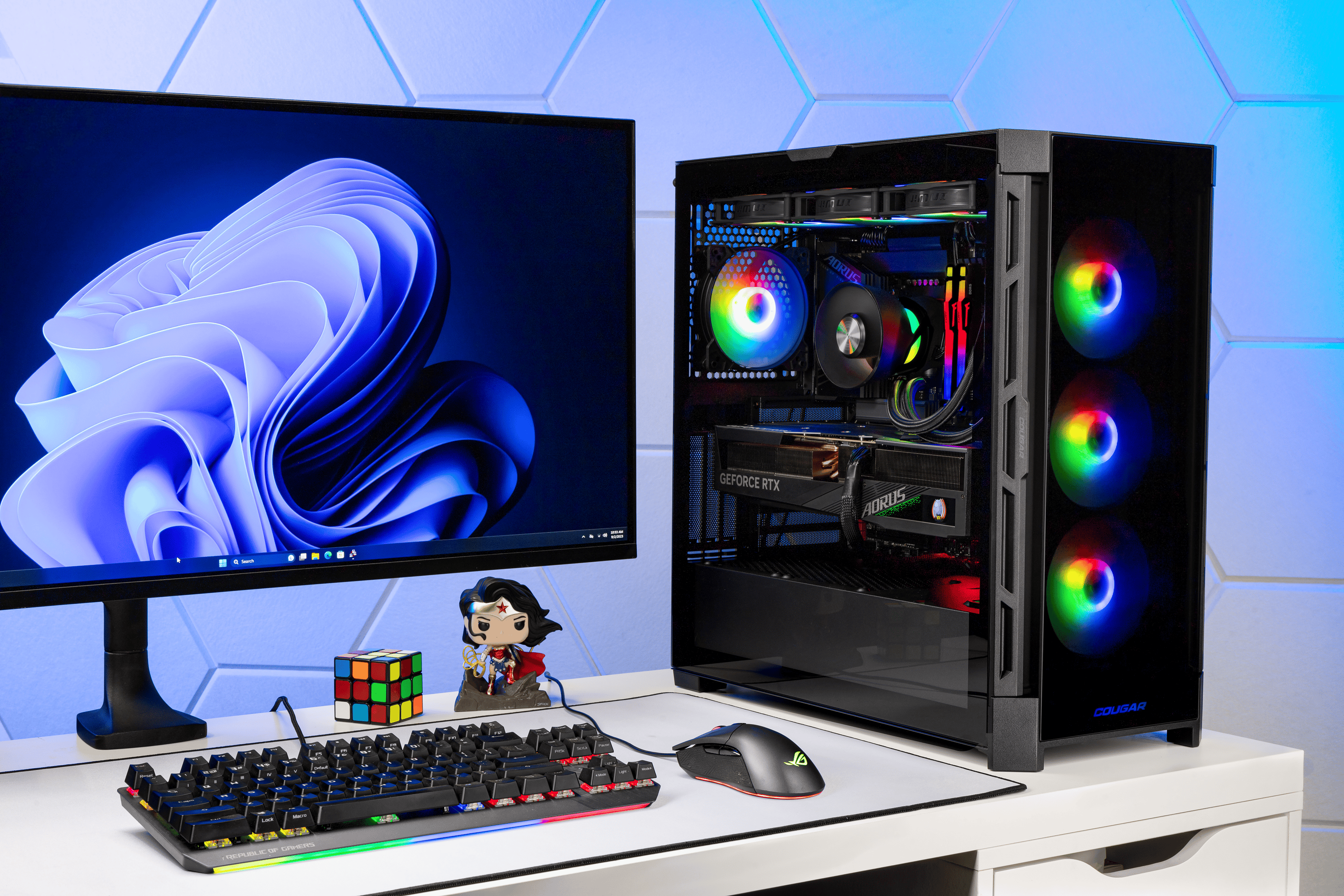 Odin’s Might Gaming PC – NVIDIA RTX 5090, AMD Ryzen 9 9950X3D, 128GB DDR5, 4TB NVMe SSD, Windows 11 – Custom Built Brand New Gaming PC Regen Computers