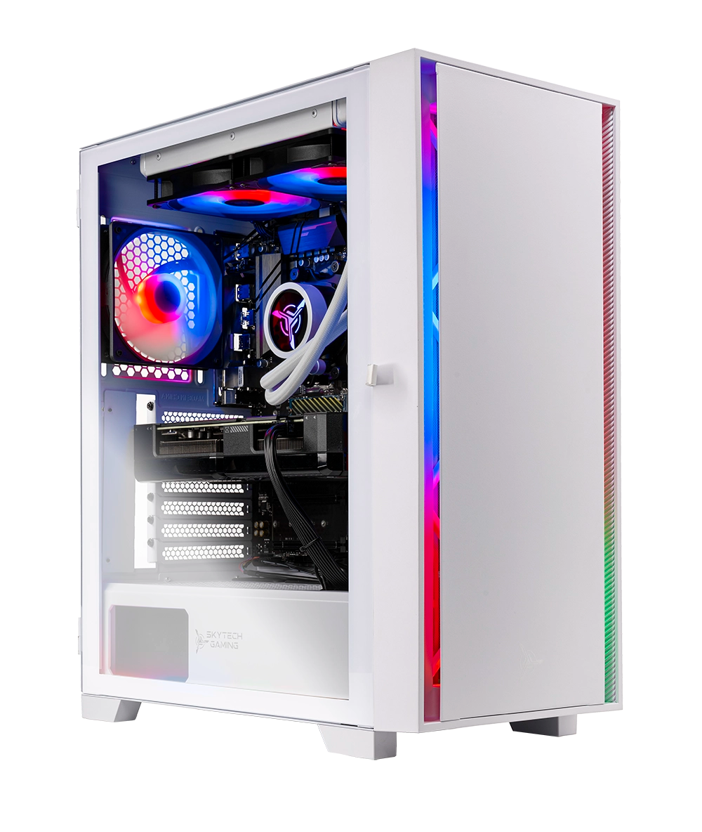 Sif’s Radiance Gaming PC – NVIDIA RTX 5060, AMD Ryzen 7 5700X3D, 32GB DDR4, 1TB NVMe SSD, Windows 11 – Custom Built Brand New Gaming PC Regen Computers