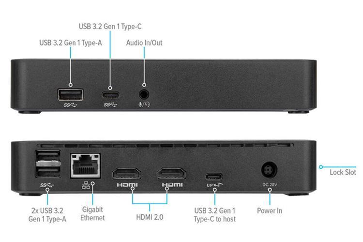 Targus USB-C Dual 4K Docking Station (DOCK310) – Professional Multi-Monitor Dock | Refurbished Excellent Condition Peripheral Targus