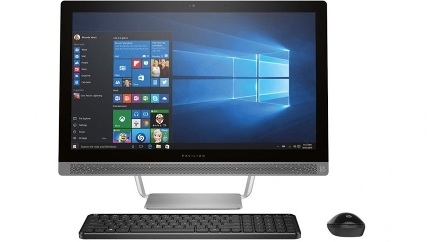 HP 24‑b013a – Everyday 23.8 Inch Touchscreen All‑in‑One PC, AMD A10‑9630P, 8GB RAM, 256GB SSD, Windows 11 – Refurbished Excellent Condition Desktop HP
