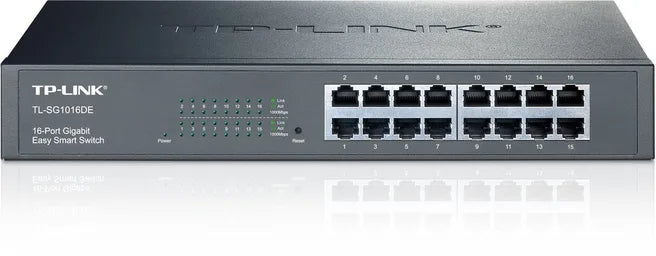 TP-LINK (TL-SG1016DE) 16 Port Gigabit Easy Smart Switch - Refurbished Excellent Condition Peripheral TP-Link   