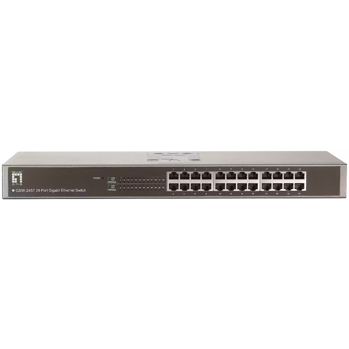LevelOne GSW-2457 Gigabit Network Switch, 24-Port – Refurbished Excellent Condition
