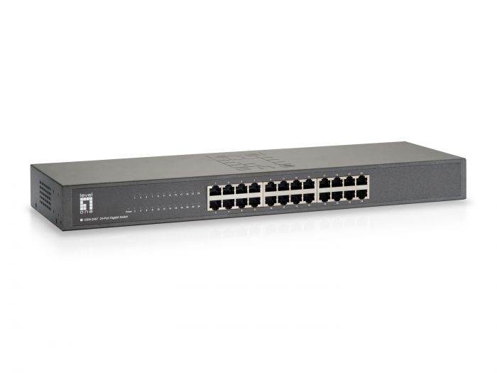 LevelOne GSW-2457 Gigabit Network Switch, 24-Port – Refurbished Excellent Condition