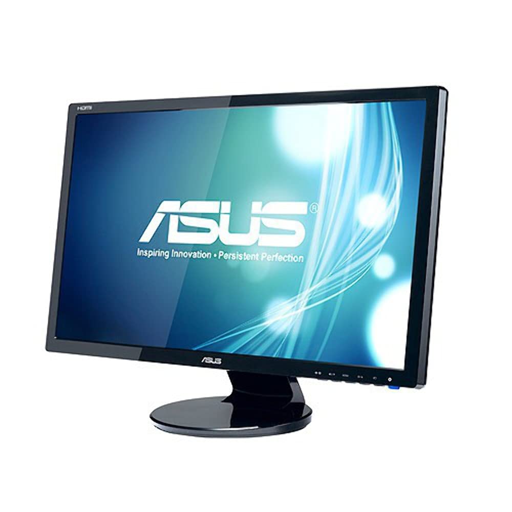 ASUS VE247H – 23.6” Business and Everyday LED Monitor | Full HD Display | HDMI, DVI and VGA | Refurbished Good Condition Monitor Asus