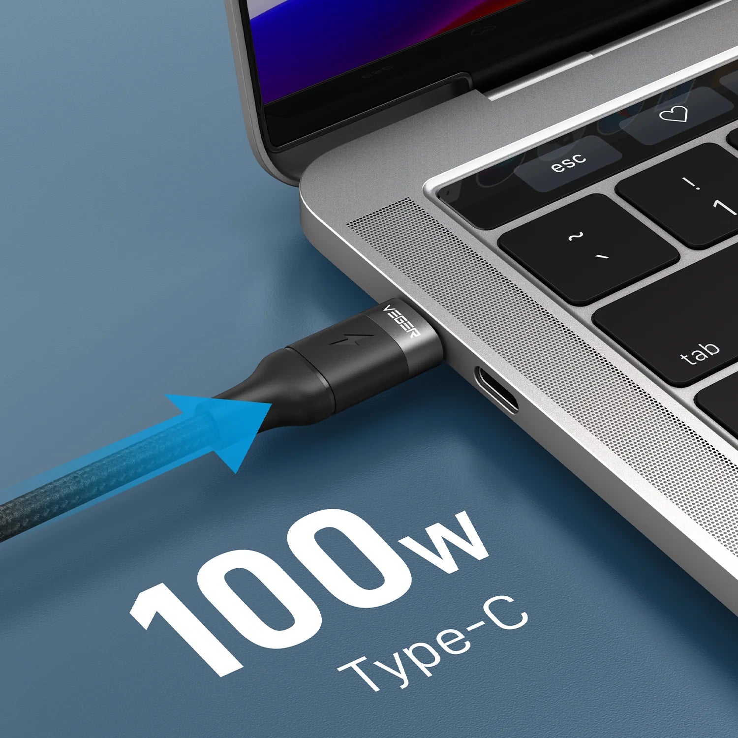 Type-C to Type-C 100W Ultra-Fast Charging Cable – Superior Speed, Durability, and Versatility Phone Charger Regen Computers   