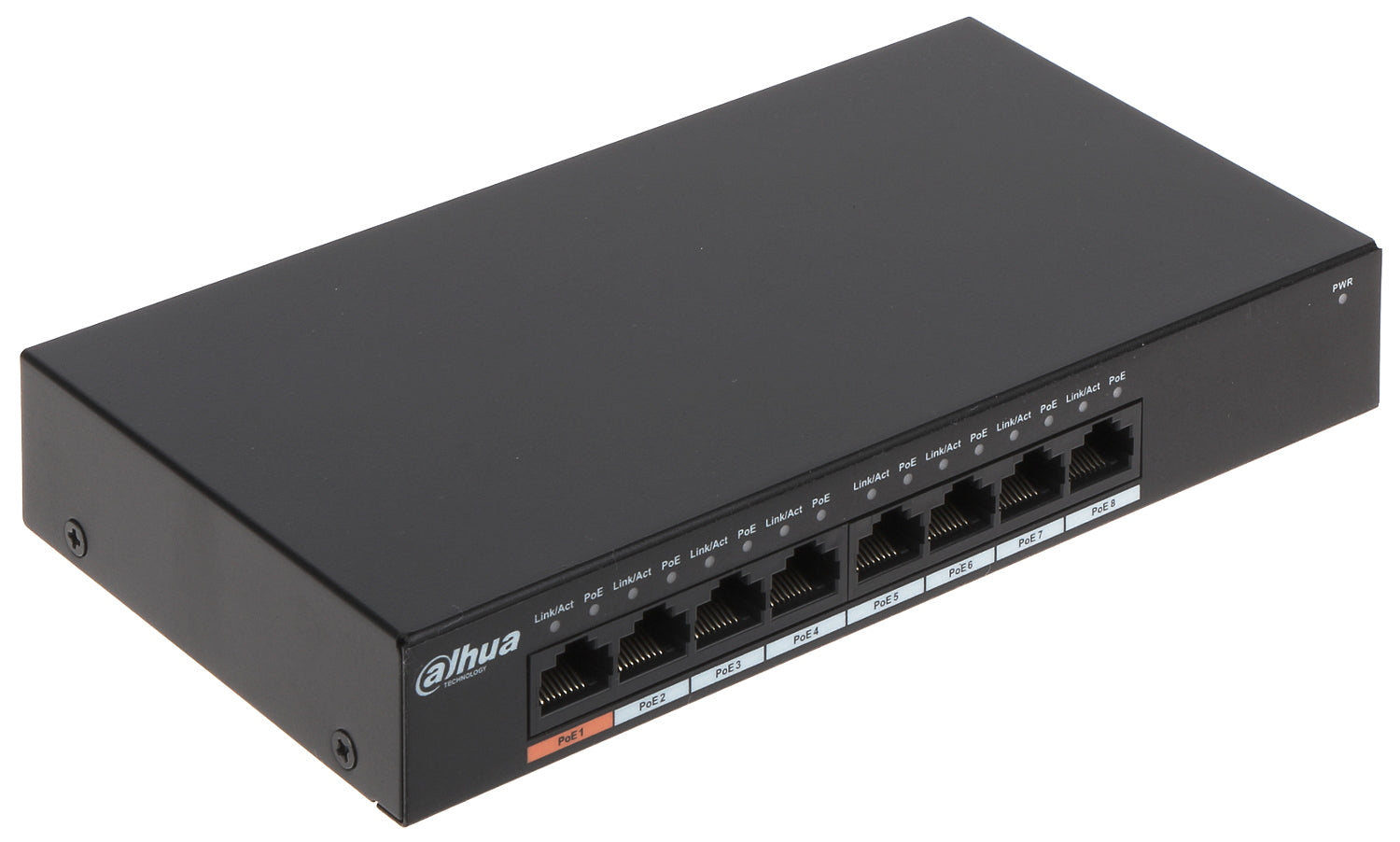 Dahua DH‑PFS3008‑8GT‑96 – Business and Security 8‑Port Gigabit PoE Switch, 96W PoE Budget – Refurbished Good Condition Peripheral alhua