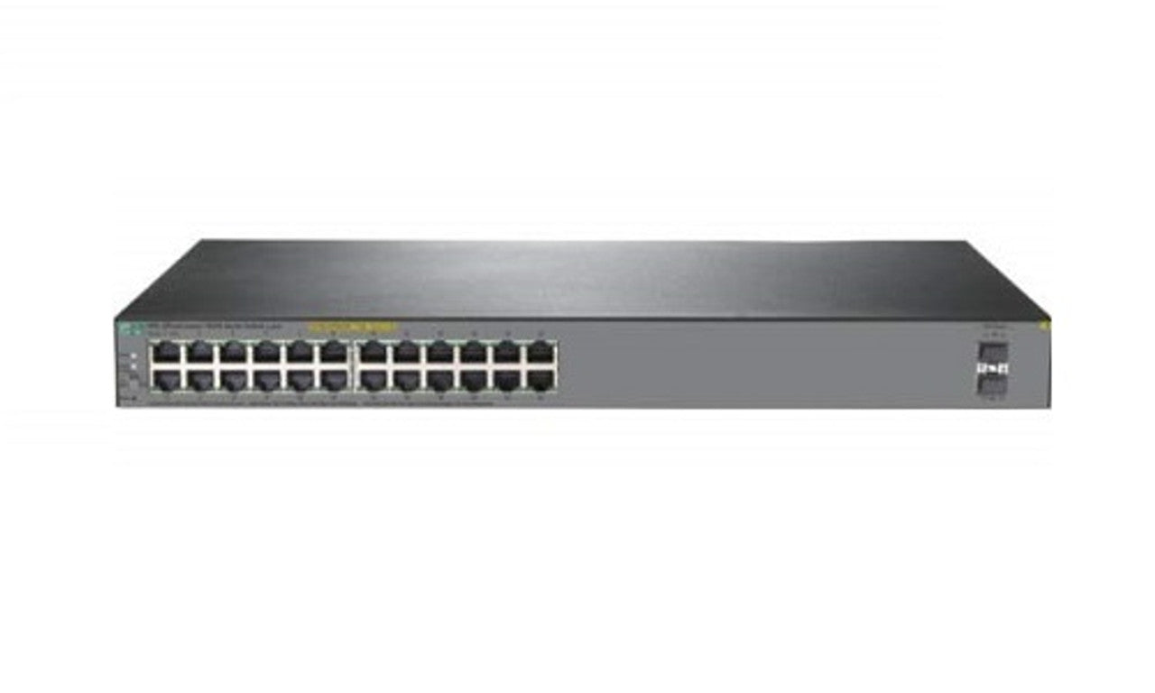 HP OfficeConnect 1920S 24 Port GbE, PoE+ (370W Total Budget), 2 SFP Ports, Web Managed Ethernet Switch - Refurbished Excellent Condition Peripheral HP   