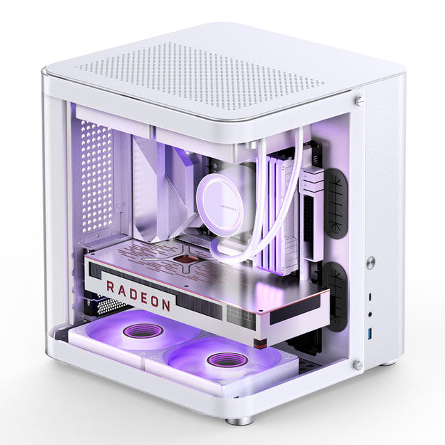 Jonsbo TK-1 M-ATX Mini Tower Case - White