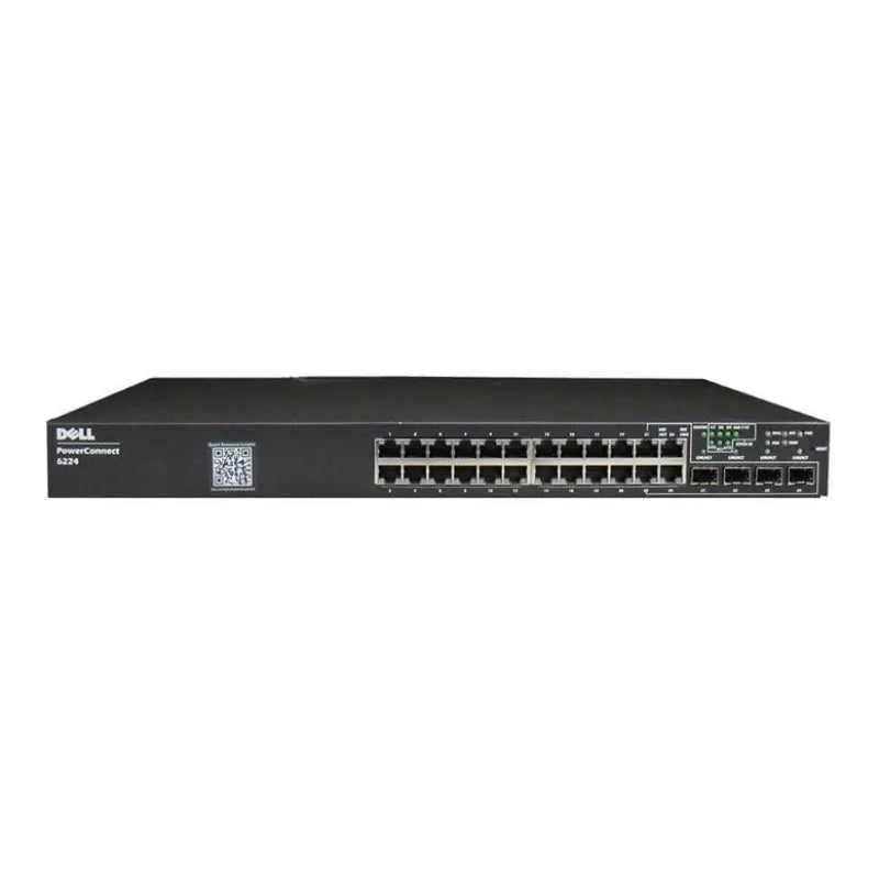 Dell PowerConnect 6224 Managed Gigabit Switch, 24-Port, Layer 3 – Refurbished Excellent Condition