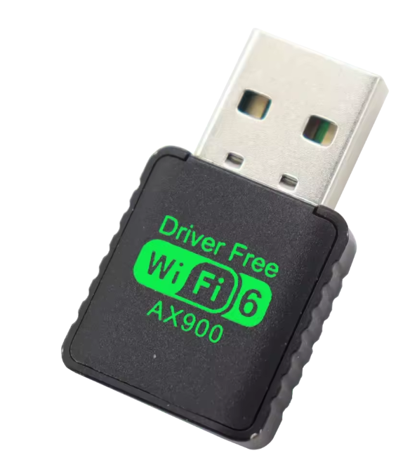 WiFi 6 AX900 USB Adapter – Dual Band 2.4G & 5GHz Wireless Antenna for PC/Laptop, Windows 10/11 – Brand New Peripheral Regen Computers