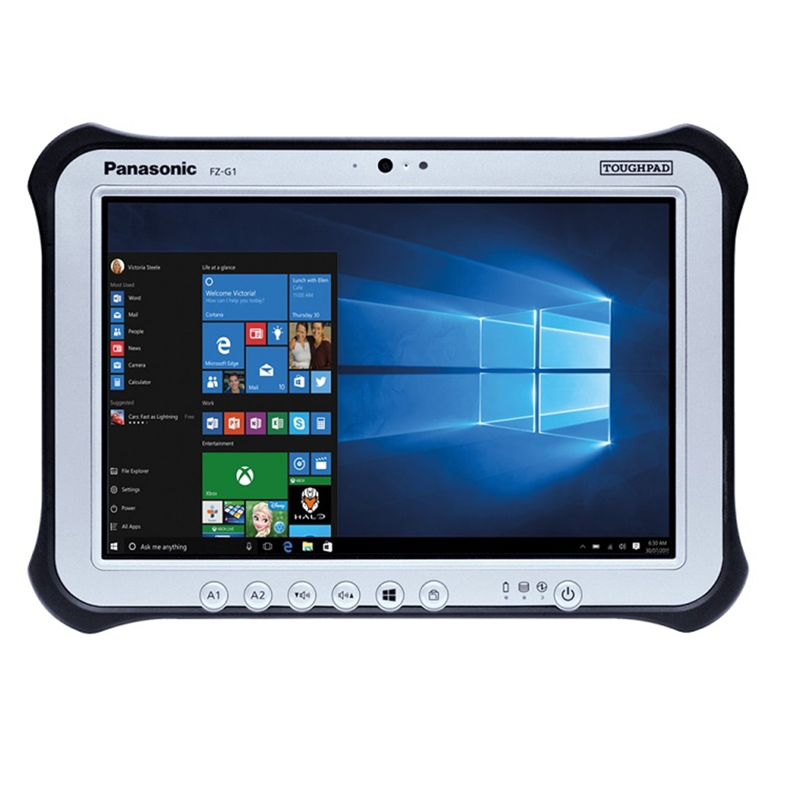 Panasonic Toughpad FZ-G1 – Rugged 10.1” Tablet, Intel Core i5-4310U, 8GB RAM, 128GB SSD, Windows 10 – Refurbished Good Condition Laptop Panasonic