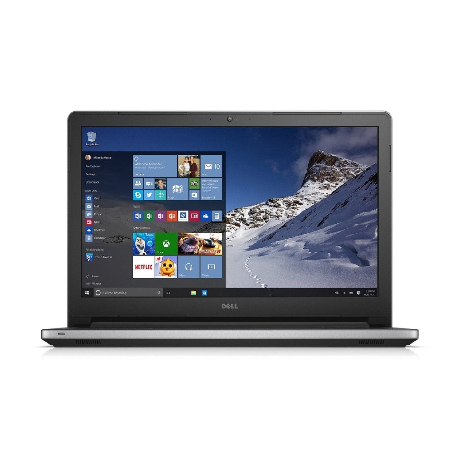 Dell Inspiron 5558 – 15.6” Laptop, i7-5500U, 8GB, 256GB SSD – Refurbished Good Condition Laptop Dell