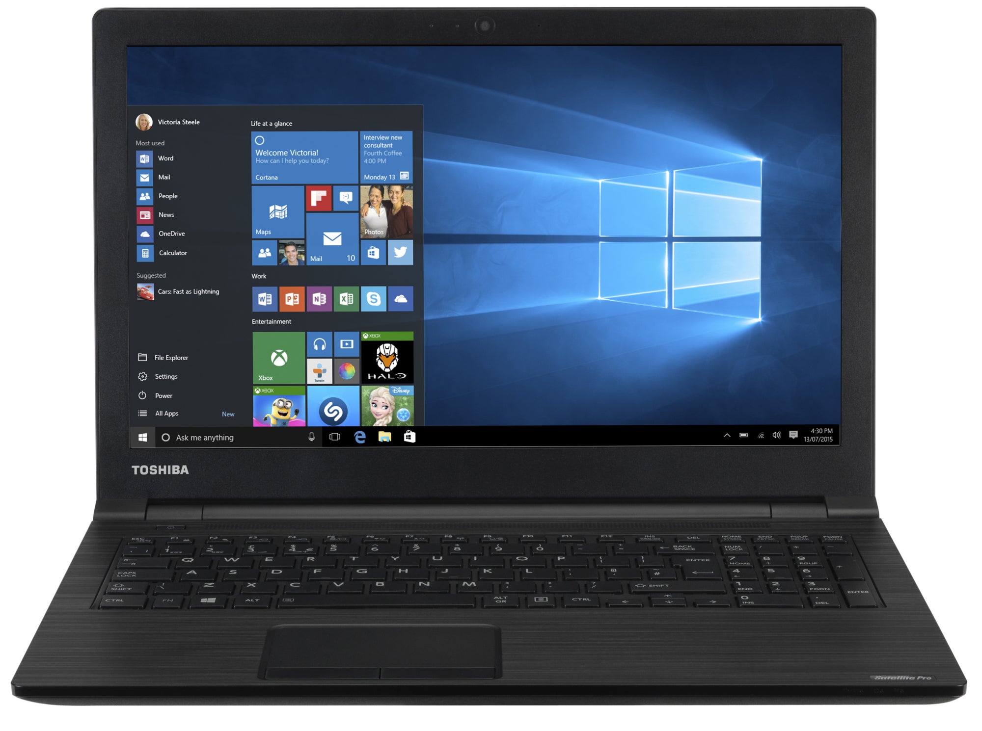 Toshiba Satellite Pro R50-C – 15.6” Business Laptop, Intel i3-5005U, 8GB RAM, 256GB SSD – Refurbished Excellent Condition Laptop Toshiba