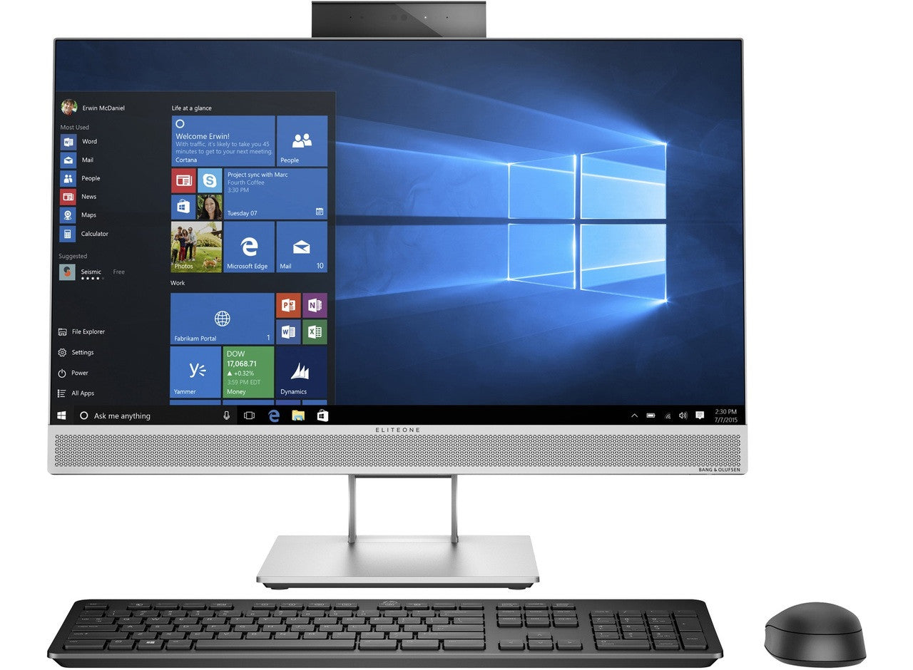 HP EliteOne 800 G4 AIO, i7-8700, 16GB, 512GB SSD, Windows 11 Pro, Compete Setup - Refurbished Excellent Condition Desktop HP   