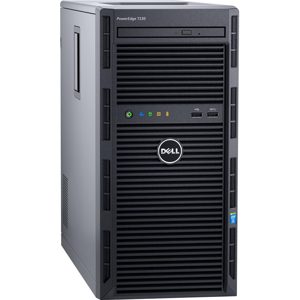 Dell Poweredge T130 Tower Server, Xeon E3-1225 v6, 16GB, 256GB SSD - Refurbished Good Condition