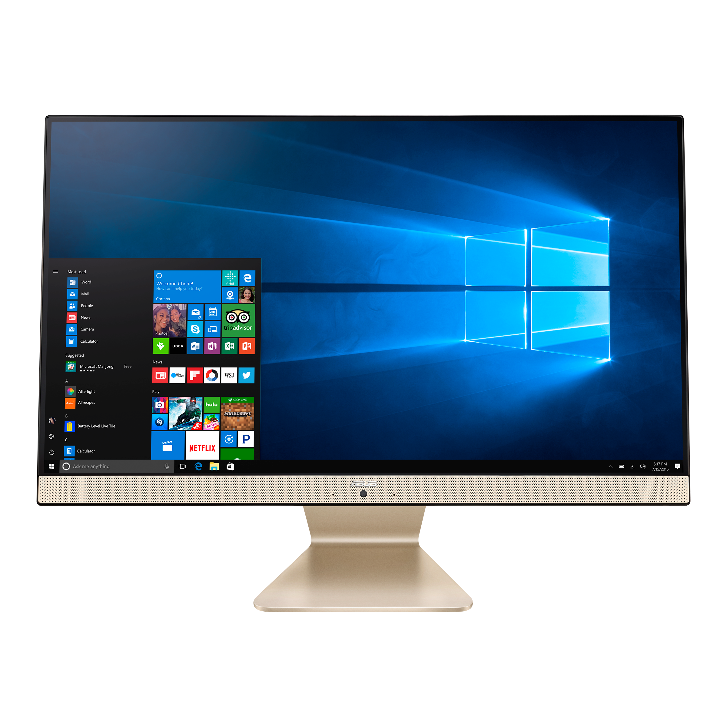 Asus Vivo AIO V241, Pentium Gold 7505, 8GB, 256GB NVMe SSD, Windows 11 - Refurbished Excellent Condition Desktop Asus