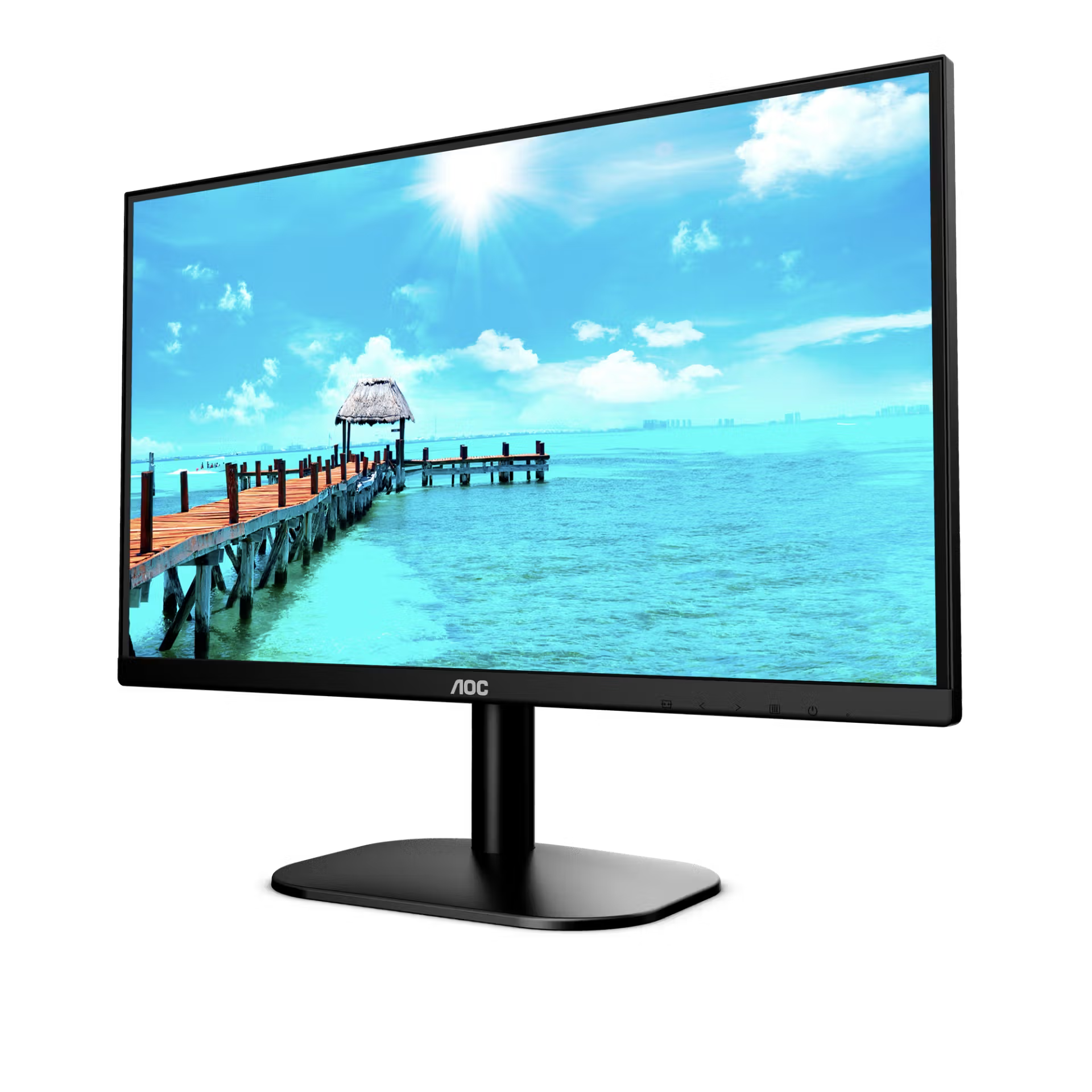 AOC 24B2XH – Business and Everyday 23.8 Inch Full HD IPS Monitor, 1920 × 1080, HDMI and VGA – Refurbished Excellent Condition