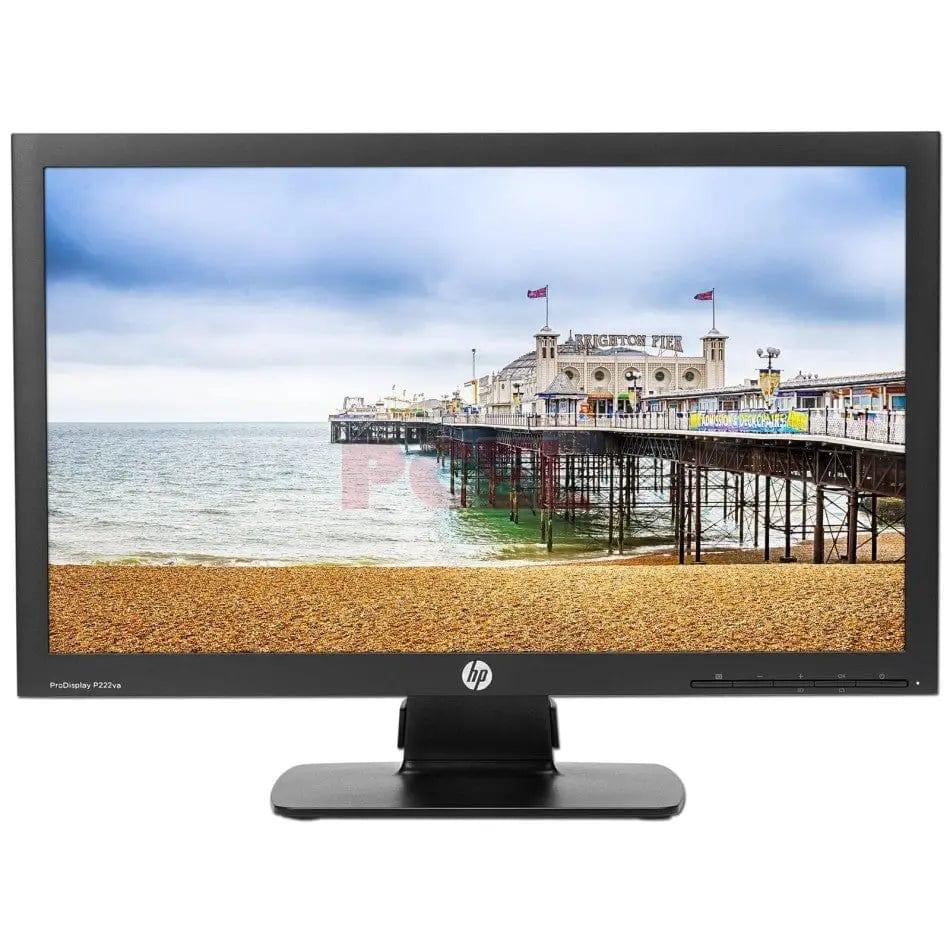 HP P222Va ProDisplay – Everyday 21.5 Inch Monitor, Full HD Display, DisplayPort and VGA – Refurbished Good Condition Monitor HP