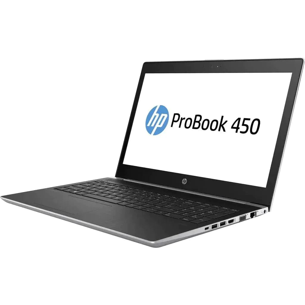 HP ProBook 450 G5 – 15.6” Business Laptop, Intel i3-7100U, 8GB RAM, 256GB SSD – Refurbished Acceptable Condition Laptop HP