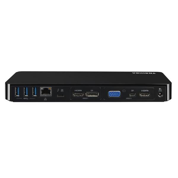 Toshiba PA5281A-1PRP Docking Station – Professional USB-C Dock with Dual Display Support | Refurbished Excellent Condition Peripheral Toshiba