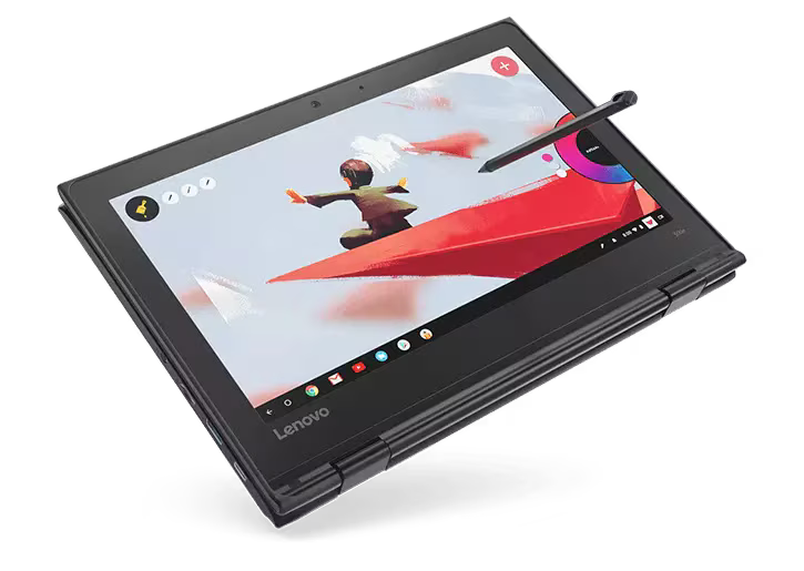 Lenovo 500e G2 Chromebook – 11.6” HD Touchscreen Laptop, Intel Celeron N4100, 4GB RAM, 32GB eMMC, Chrome OS – Refurbished Excellent Condition Laptop Lenovo