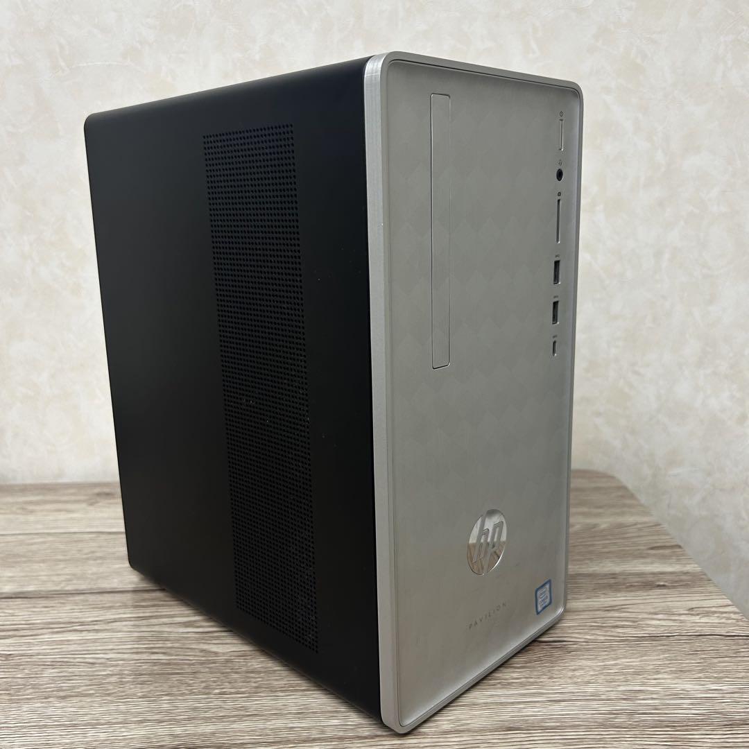HP Pavilion 590P0XXX – Everyday Desktop PC, Intel Core i5-8500, 8GB RAM, 256GB NVMe SSD + 3TB HDD, Radeon 520, Windows 11 – Refurbished Good Condition Desktop HP