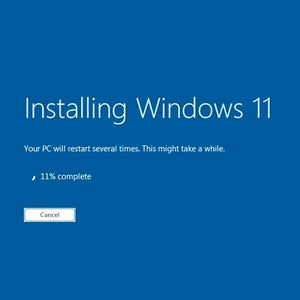 Data wiped, Windows 11 installed